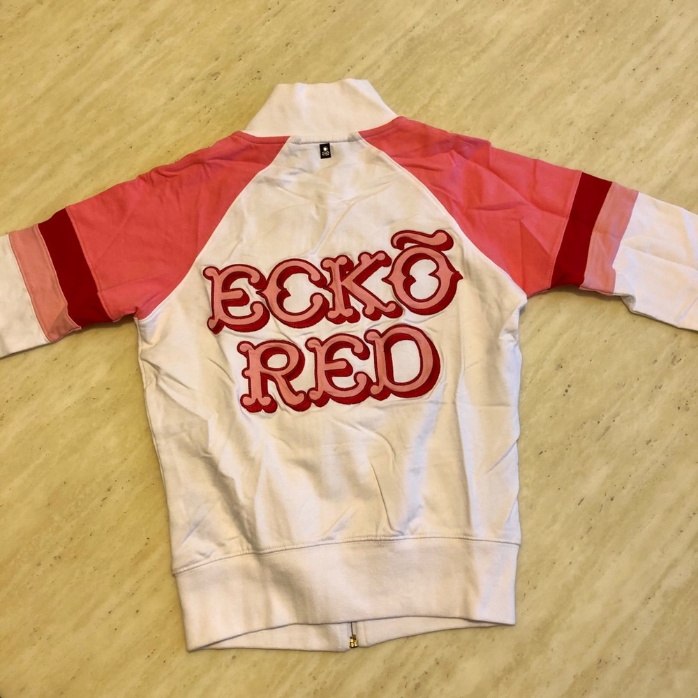New Ekco Red Logo Printed Bomber Jacket Size-XS/S